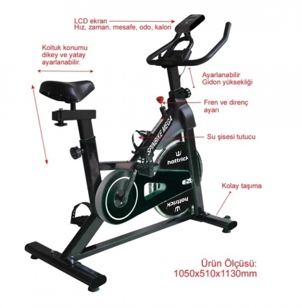Hattrick SpinBike Mega Dikey Bisiklet