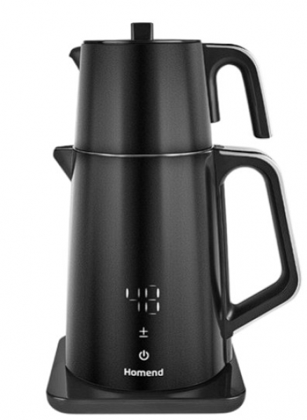 Homend Artfood Royaltea Cooltouch 1798H Çay Makinesi (Siyah / Çelik)
