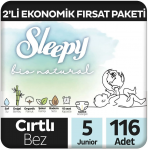 Sleepy Bio Natural 5 Beden 116 Adet resim