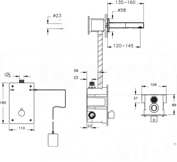 VitrA Vitra Origin A4721736 Lavabo Bataryası