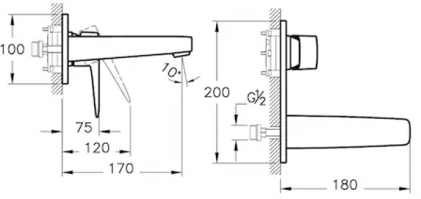 Artema Root Square A4273829 Lavabo Bataryası