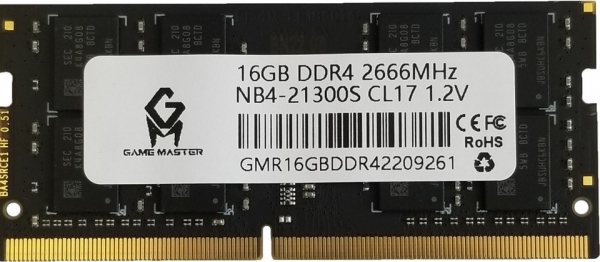 Gamemaster GMRN16GBDDR4 16 GB 2666 MT