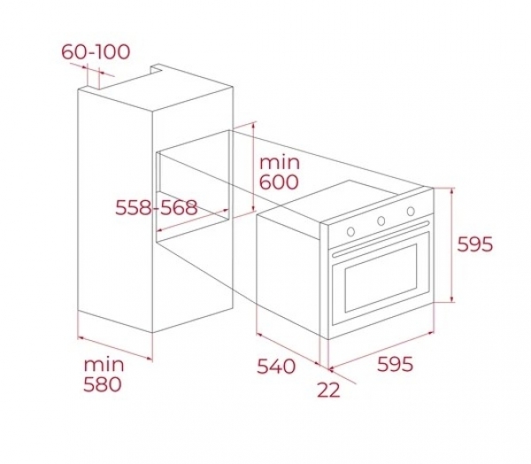 Teka HAK 625 ST Ankastre Fırın