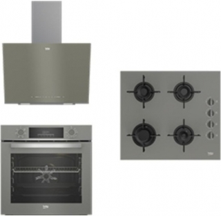 Beko Gri Ankastre Set BOCD T 6011 EG + BFC 330 G + BDE 6040 G