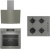 Beko Gri Ankastre Set BOCD T 6011 EG + BFC 330 G + BDE 6040 G