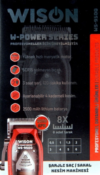 Wison WS-9500 Saç Kesme Makinesi