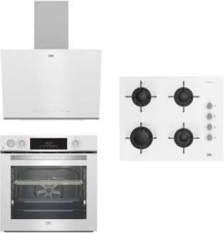 Beko Beyaz Ankastre Set BOCD T 6510 EB + BFC 631 B + BDE 6062 B