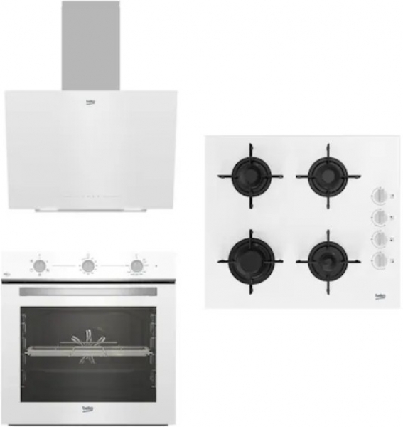Beko Beyaz Ankastre Set BOCD T 6011 EB + BFC 321 B + BDE 6040 B