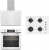 Beko Yeni Beyaz Ankastre Set BOCD T 6510 EB + BFC 431 B + BDE 6062 B