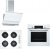 Bosch Beyaz Ankastre Set POP6C2O10O + HBF534EW0T + DWK065G20T