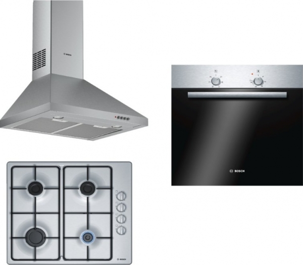 Bosch Eco İnox Ankastre Set PBP6C5B80L + HBF010BR1T + DWP64CC50T