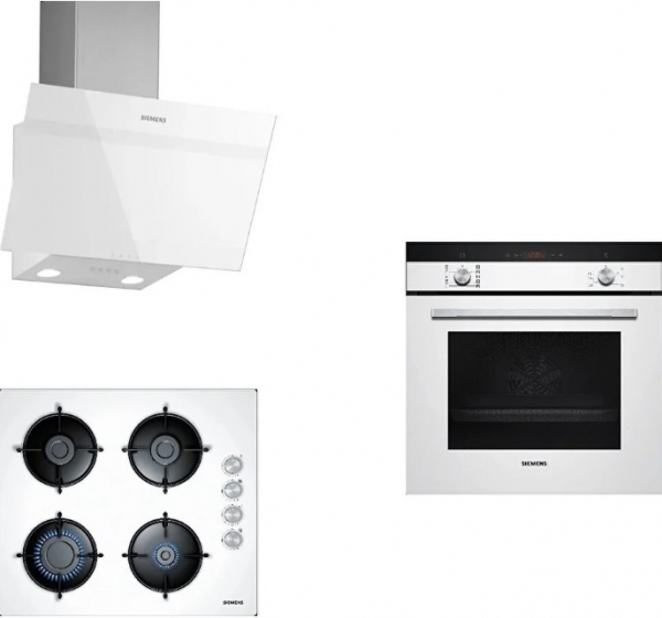Siemens Beyaz Ankastre Set EO6C2PB11O + HB214FBW1T + LC63KPJ20T
