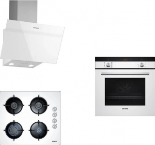 Siemens Beyaz Ankastre Set EO6C2PB11O + HB214FBW1T + LC63KPJ20T