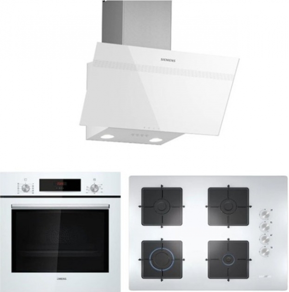 Siemens Beyaz Ankastre Set EO7C2PO12O + HB012FBW1T + LC63KPJ20T