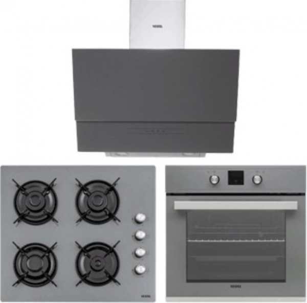 Vestel Set 75 Gri Ankastre Set AO-65104 G + AF-7684 YG + AD-6331 G