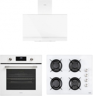 Vestel Beyaz Ankastre Set AO-65104 B + AF-7684 YB + AD-63340 B