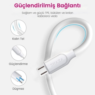Shaza USB Micro 2.4A Şarj Kablosu