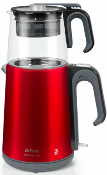 Arzum AR3044 Çaycı Heptaze Çay Makinesi (Kırmızı)