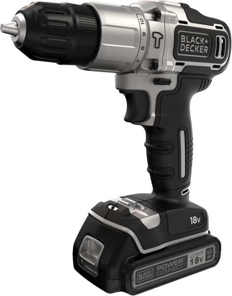 Black+Decker BDCHD18SC1K-QW Akülü Matkap (1 Akülü)