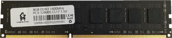 Gamemaster GMRD8GBDDR3 8 GB 1600 MT