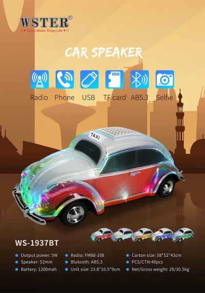 Wster WS-1937BT Bluetooth Hoparlör