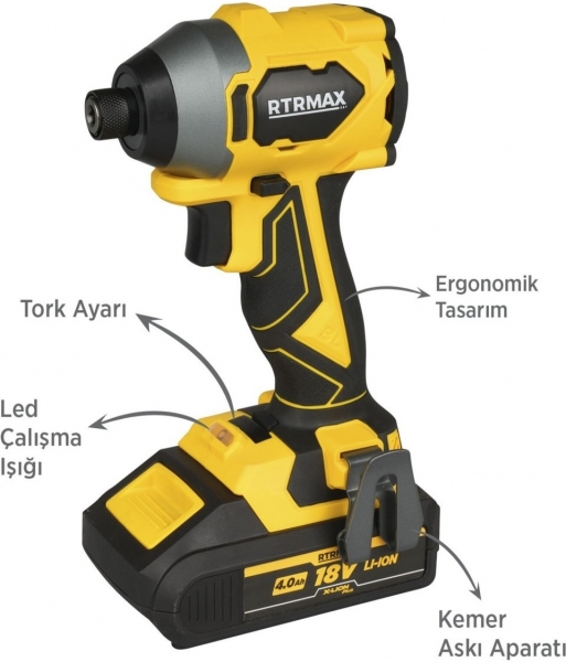Rtrmax RTX3050 Akülü Vidalama