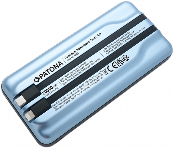 Patona Premium Stark 1.0 20000 mAh Powerbank