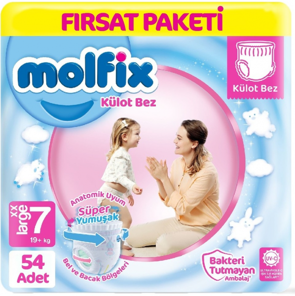 Molfix Külot Bez 7 Beden 54 Adet Bebek Bezi