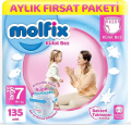 Molfix Külot Bez 7 Beden 135 Adet Bebek Bezi