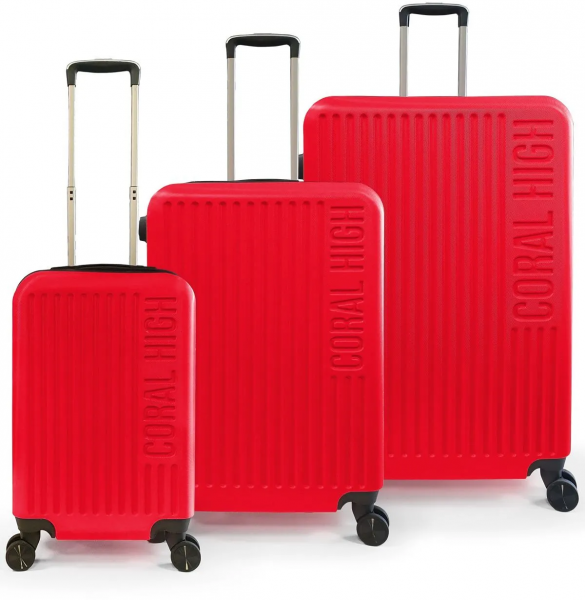 Coral High 16445 ABS 3'lü Valiz Seti