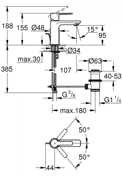 Grohe Lineare 32109AL1 Lavabo Bataryası