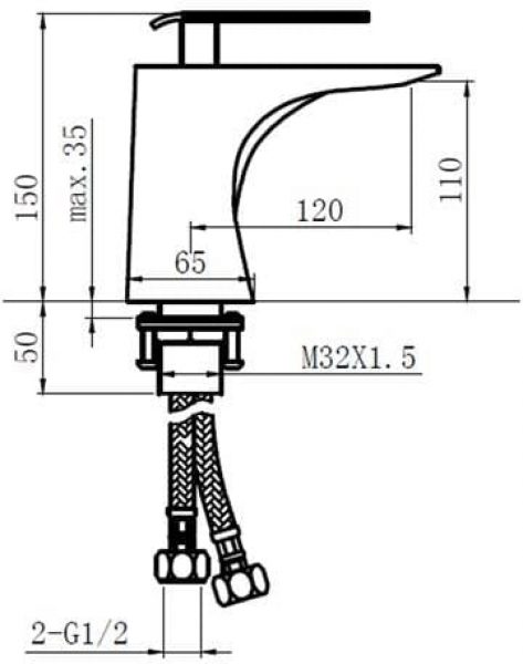 Fontana F-512 Lavabo Bataryası