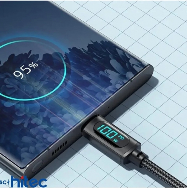 ScHitec Type-C to Type-C PD100W 5A Şarj Kablosu