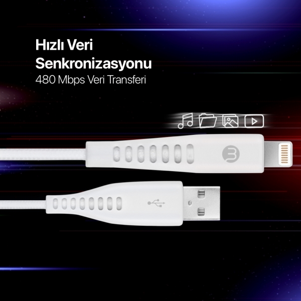 Mojue 3DK35 Şarj Kablosu (1.2 m)