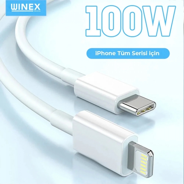Winex Type-C to Lightning 100W 5A Şarj Kablosu