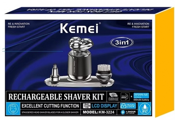 Kemei KM-3224 Çok Amaçlı Tıraş Makinesi