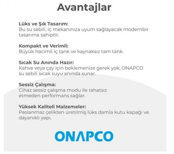 Onapco OD-3TT02 Su Sebili