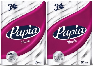 Papia Ultra Kağıt Havlu 24 Rulo