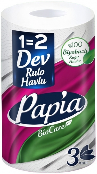 Papia BioCare Kağıt Havlu 1=2 Rulo