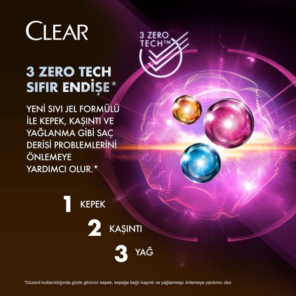 Clear Women Kepeğe Karşı Etkili Kil Terapisi Arınmış ve Yumuşak Saçlar 485 ml Şampuan