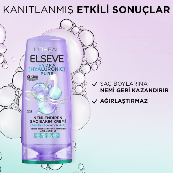 Loreal Paris Elseve Hydra Pure Yağlanma Karşıtı 250 ml Saç Kremi