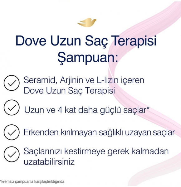 Dove Uzun Saç Terapisi 600 ml Şampuan
