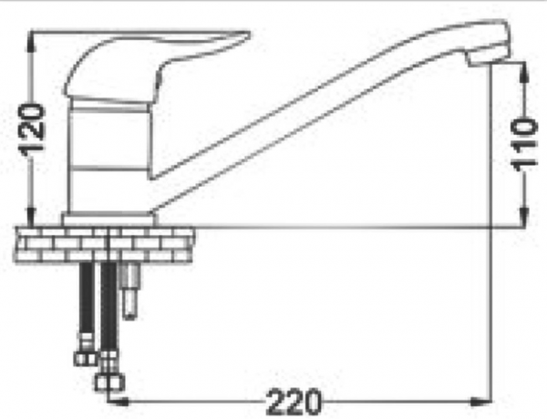 GMS Serra SER104 Lavabo Bataryası