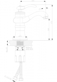 Fontana FM-1212 Lavabo Bataryası