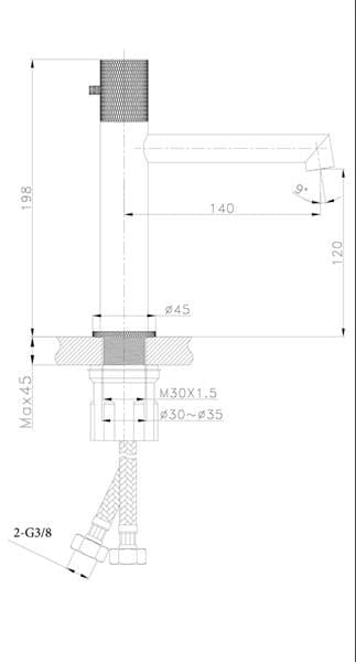 Fontana FM-2215 Lavabo Bataryası