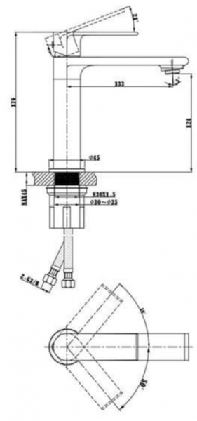 Fontana FM-2311 Lavabo Bataryası