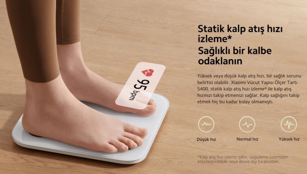 Xiaomi Body Composition Scale S400 Dijital Banyo Tartısı