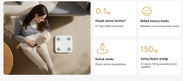 Xiaomi Body Composition Scale S400 Dijital Banyo Tartısı