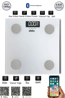 Sinbo SBS-4467 Dijital Banyo Tartısı