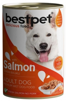 Bestpet Somonlu Parça Etli ve Soslu 400 gr Köpek Maması